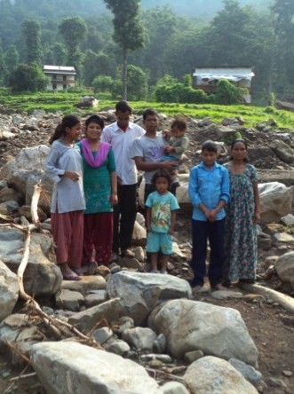 flood affected family